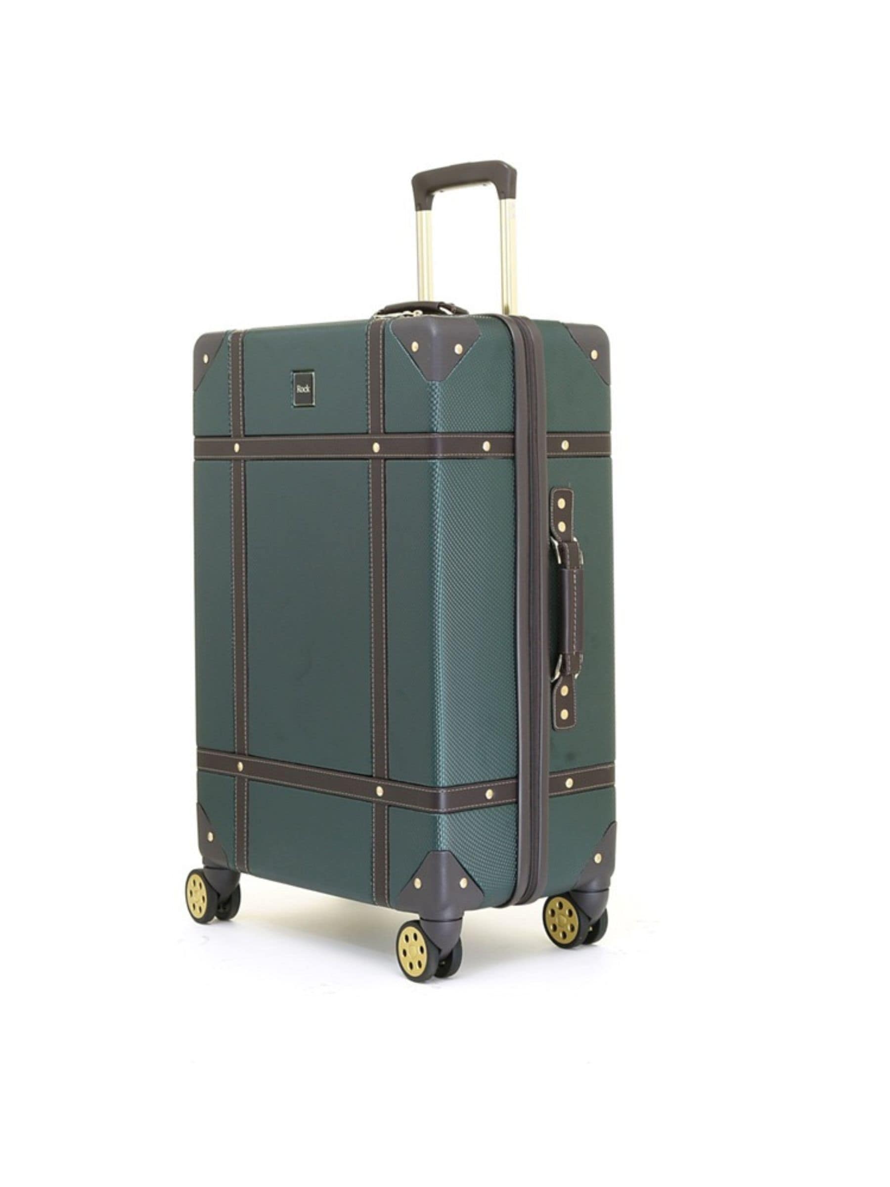 Rock Luggage Emerald Green Vintage Medium Suitcase