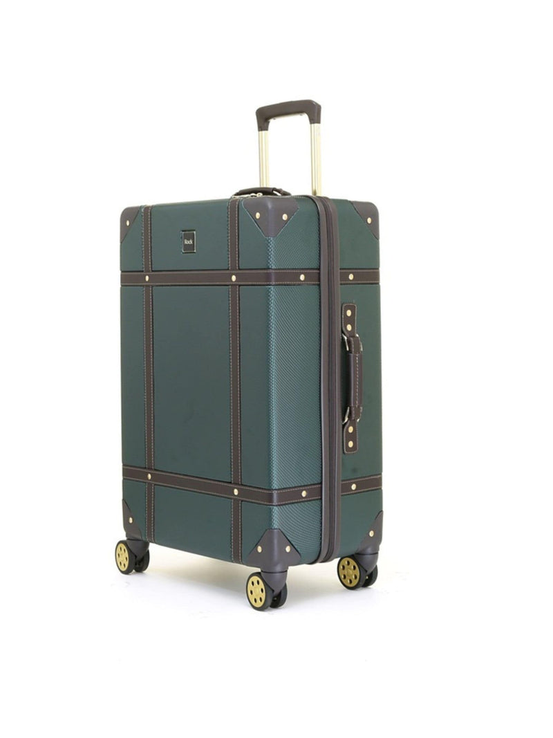 Rock Luggage Emerald Green Vintage Medium Suitcase
