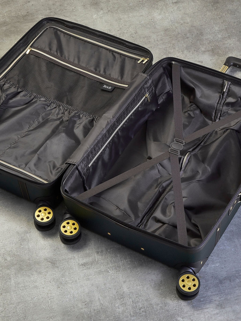 Rock Luggage Emerald Green Vintage Medium Suitcase