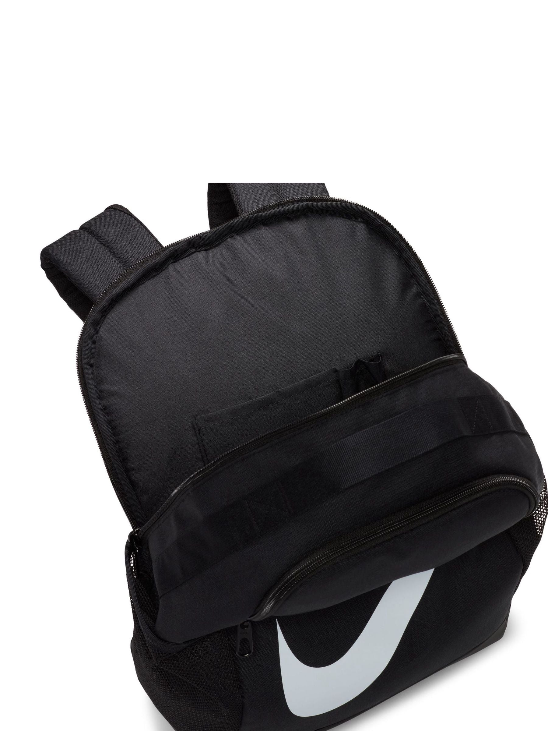 Nike Brasilia backpack black white all-over print, UK version