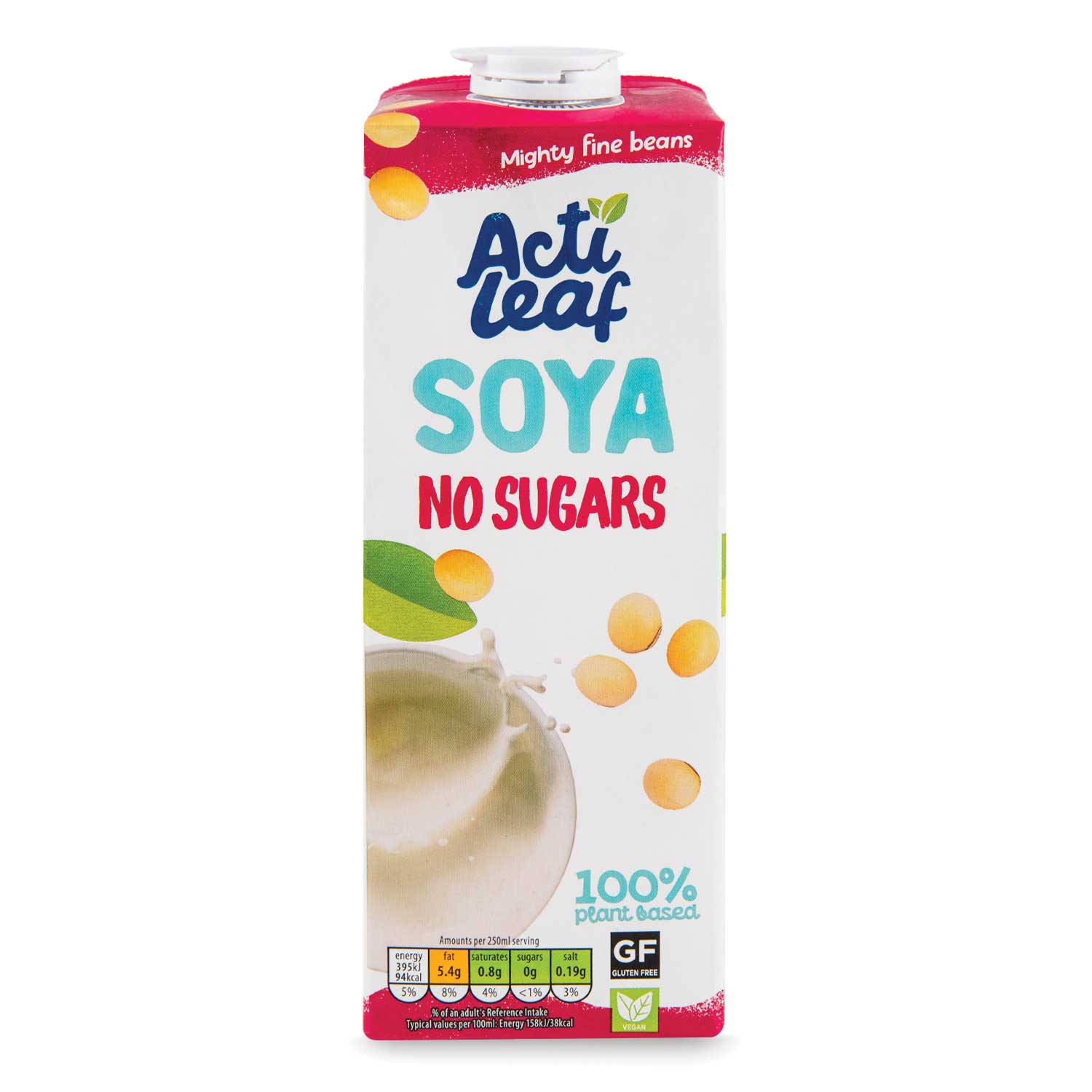 Unsweetened soya drink UHT with added calcium, UK version