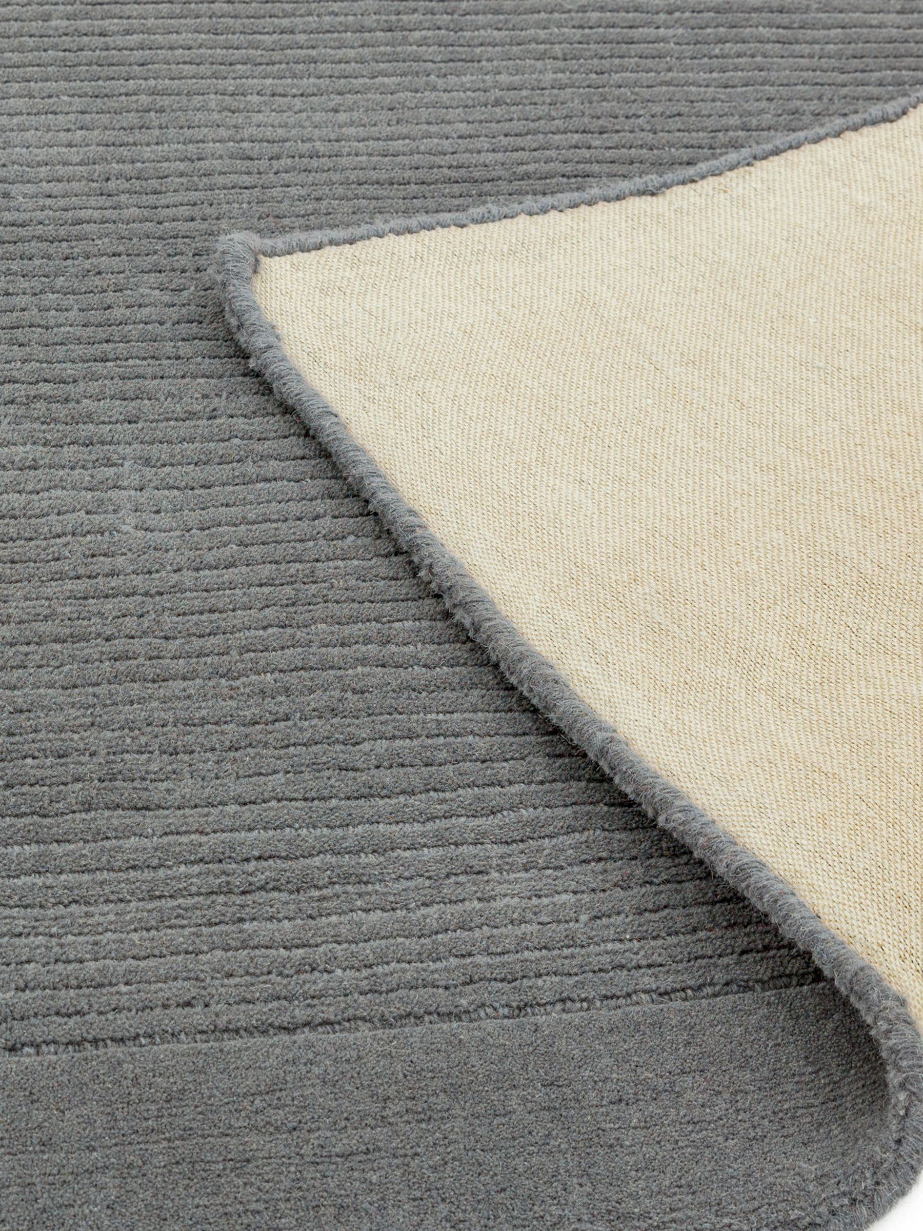 Asiatic Rugs grey wool runner rug 240x68cm (British brand)