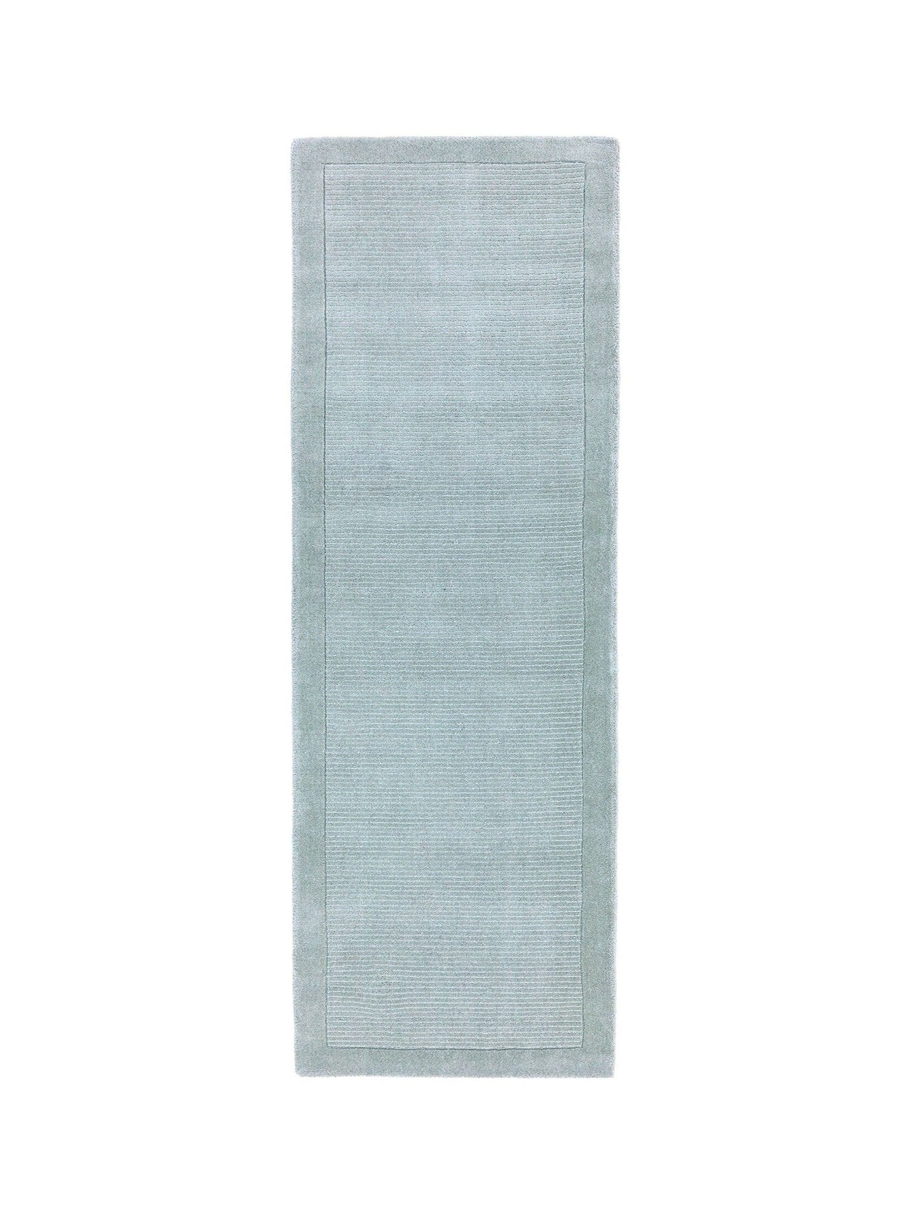 Asiatic Rugs wool runner rug duck egg blue 240x68cm (British brand)