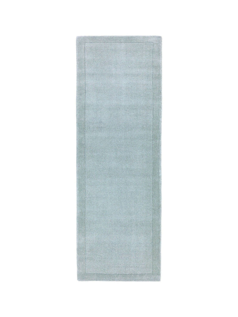 Asiatic Rugs wool runner rug duck egg blue 240x68cm (British brand)