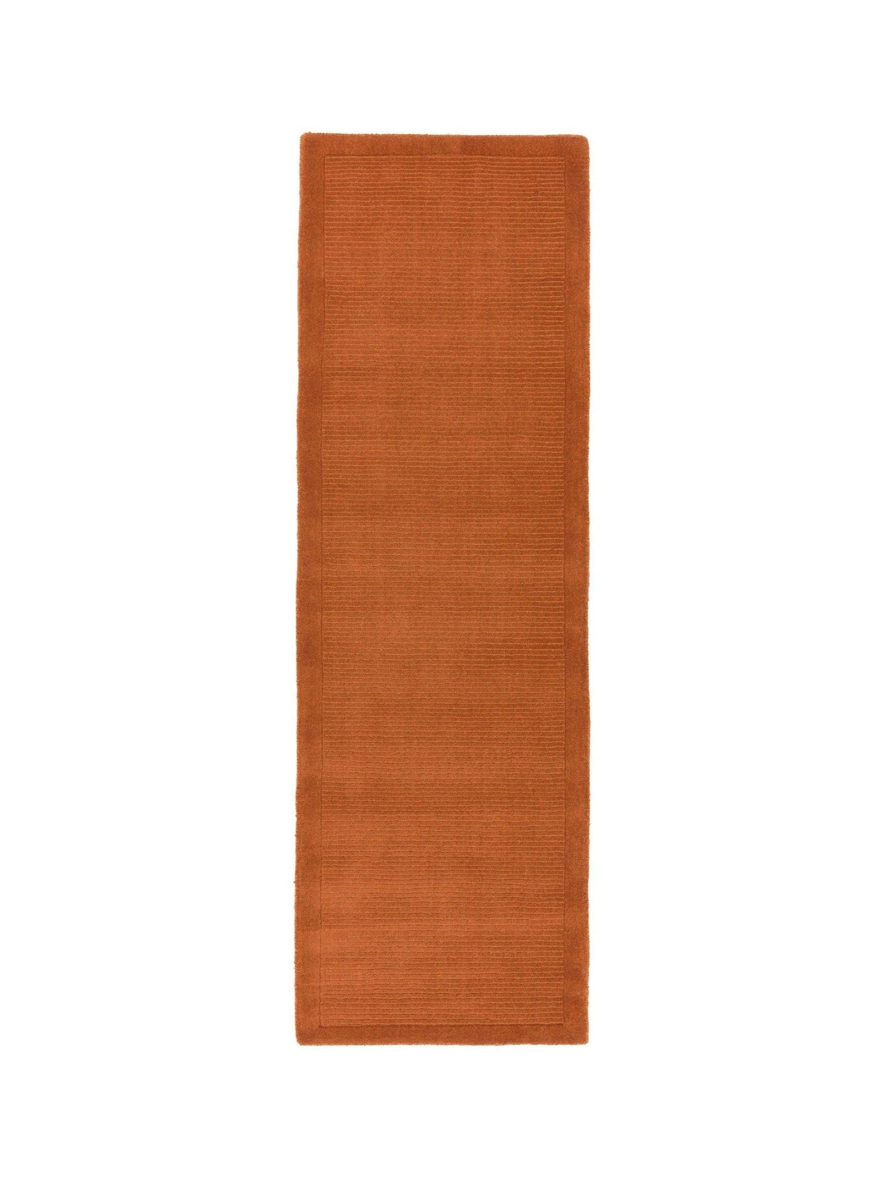 Asiatic Rugs terrakotta oranger Woll-Läuferteppich (britische Marke)