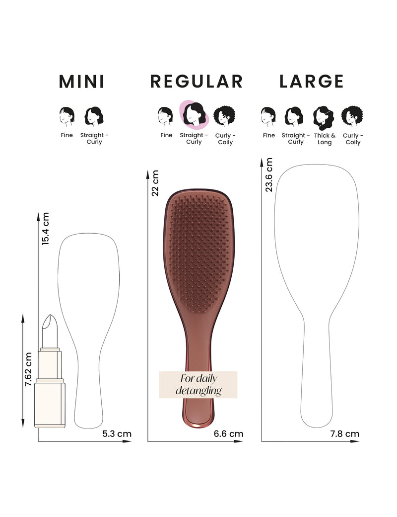 Tangle Teezer Ultimate Detangler Chrome Champagne Gold hairbrush 90g (British brand)