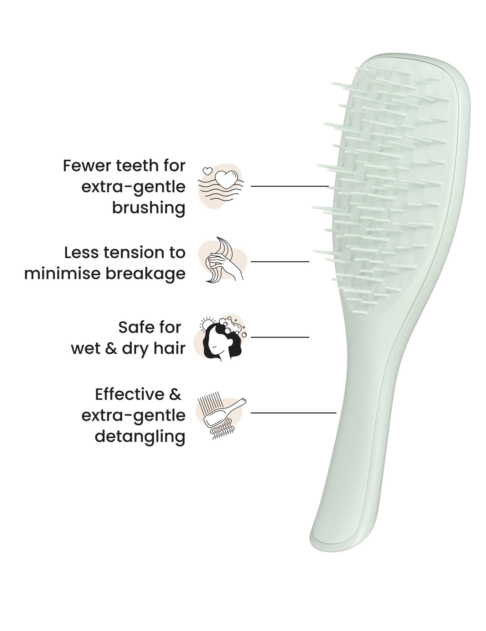 Tangle Teezer Extra Gentle detangler Eucalyptus Green 81g - British product