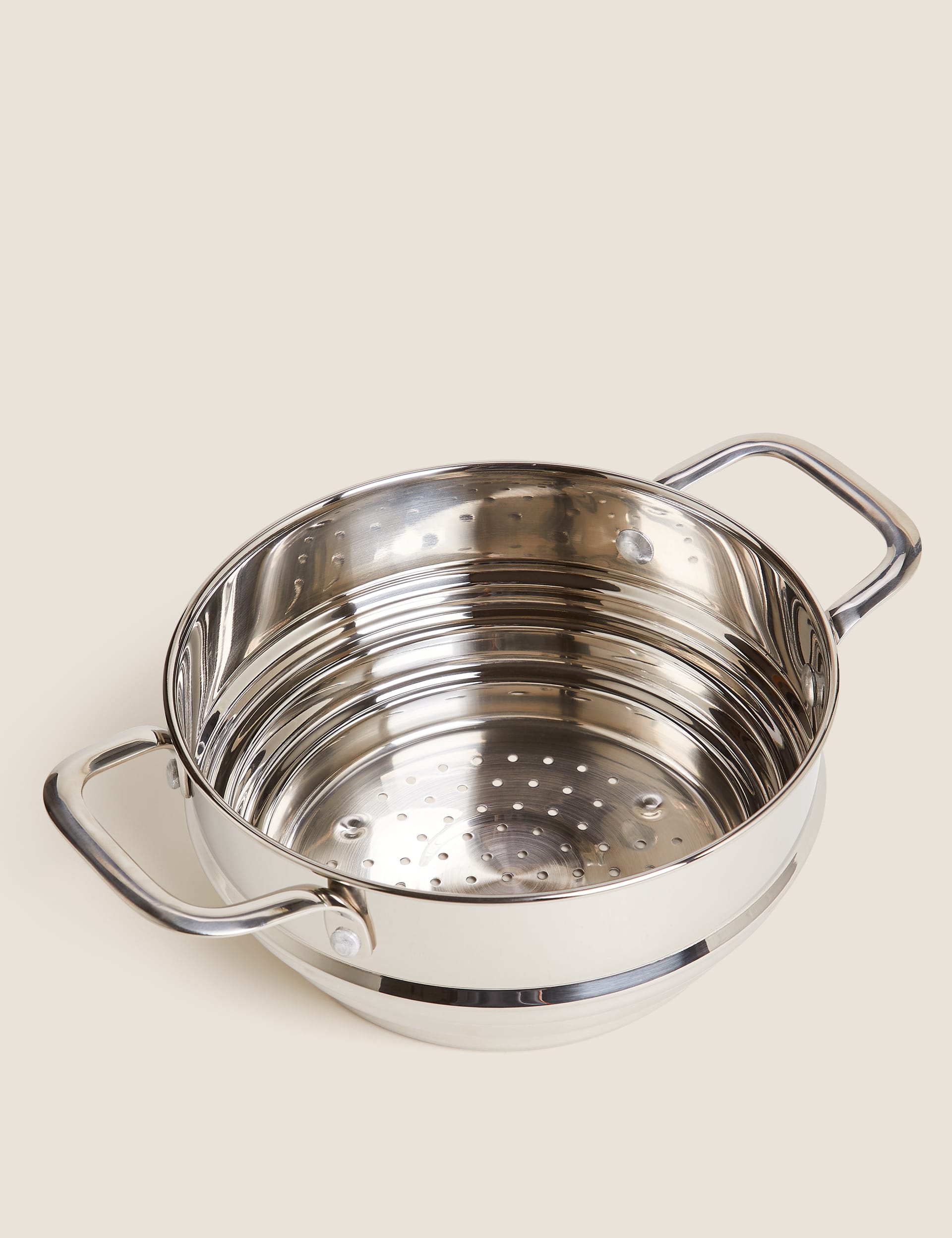 Stainless Steel Steamer for 16-20cm pans (British brand)
