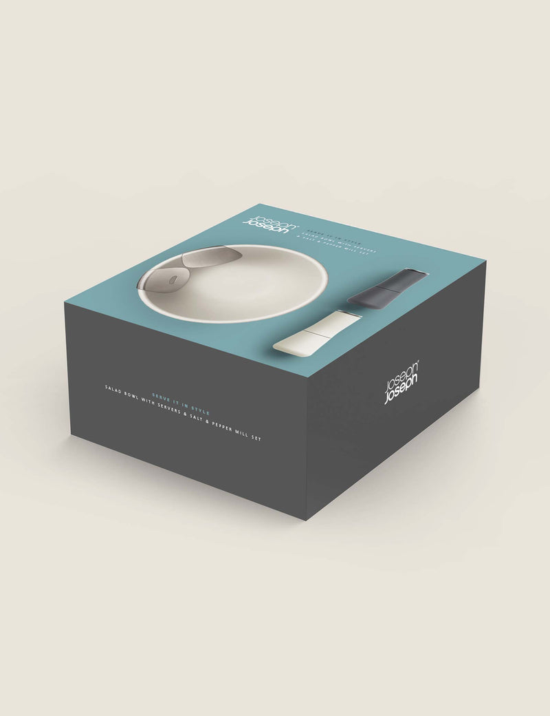 Joseph Joseph Uno salad bowl and mill set (British brand)