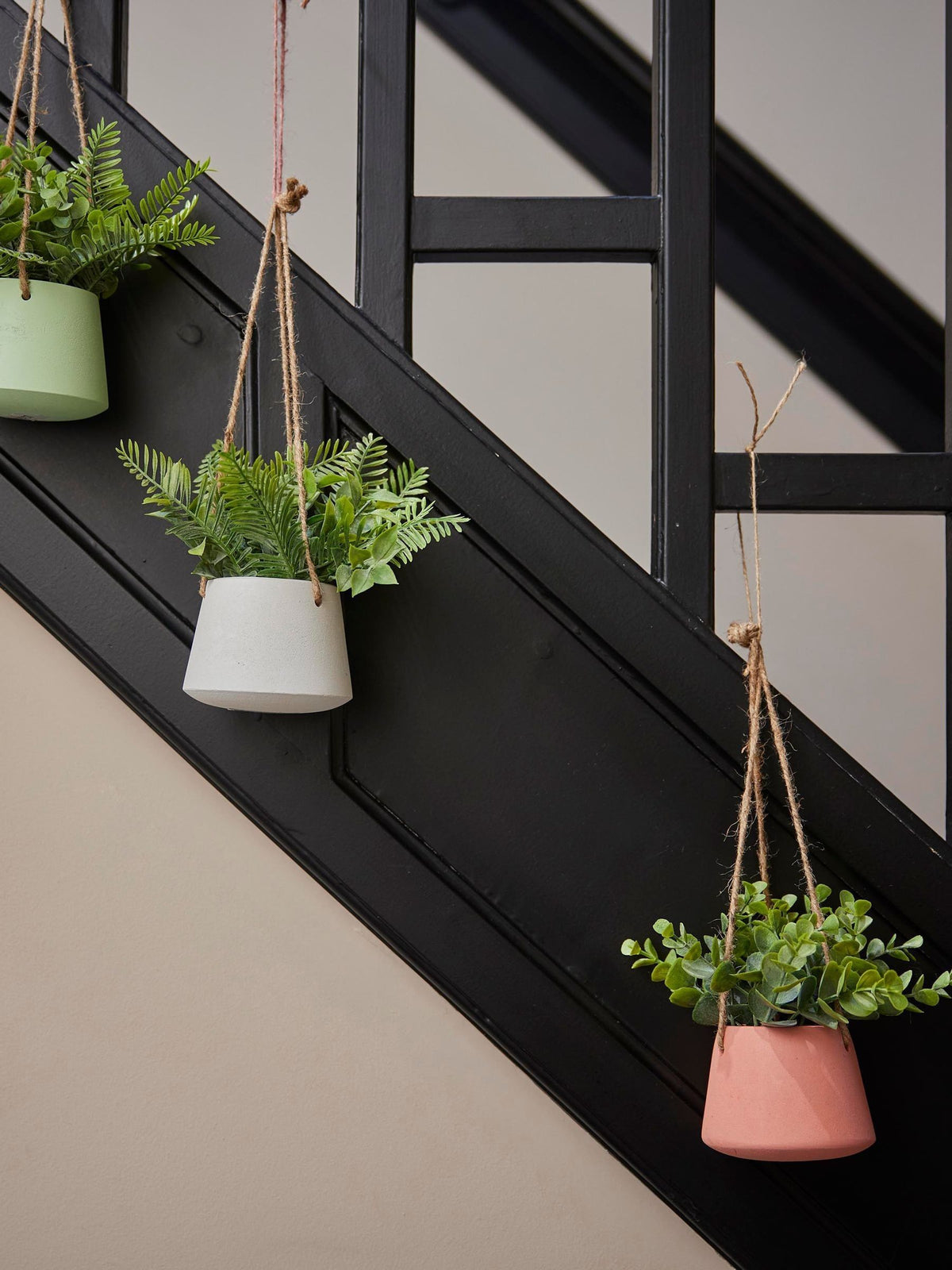 Everlands hanging artificial plants set of 3 (British brand)
