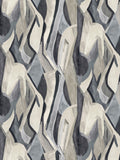 Clarke and Clarke Noir Banner Dynamic Metropolitan A4 Wallpaper Sample