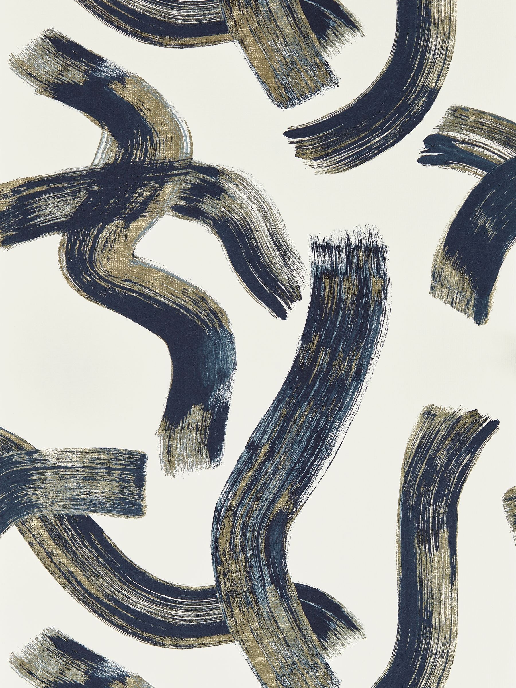 Clarke and Clarke Ink Malevich Metropolitan A4 Wallpaper Sample