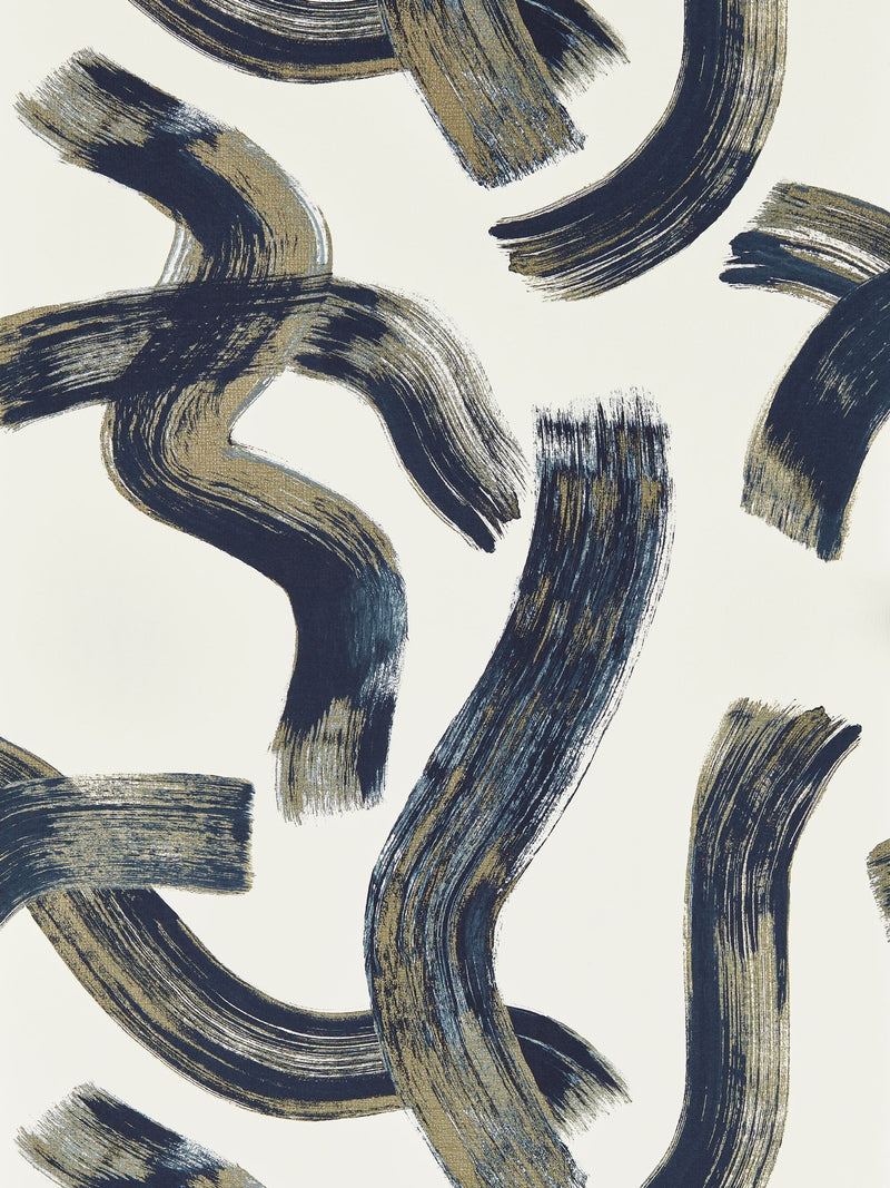 Clarke and Clarke Ink Malevich Metropolitan A4 Wallpaper Sample
