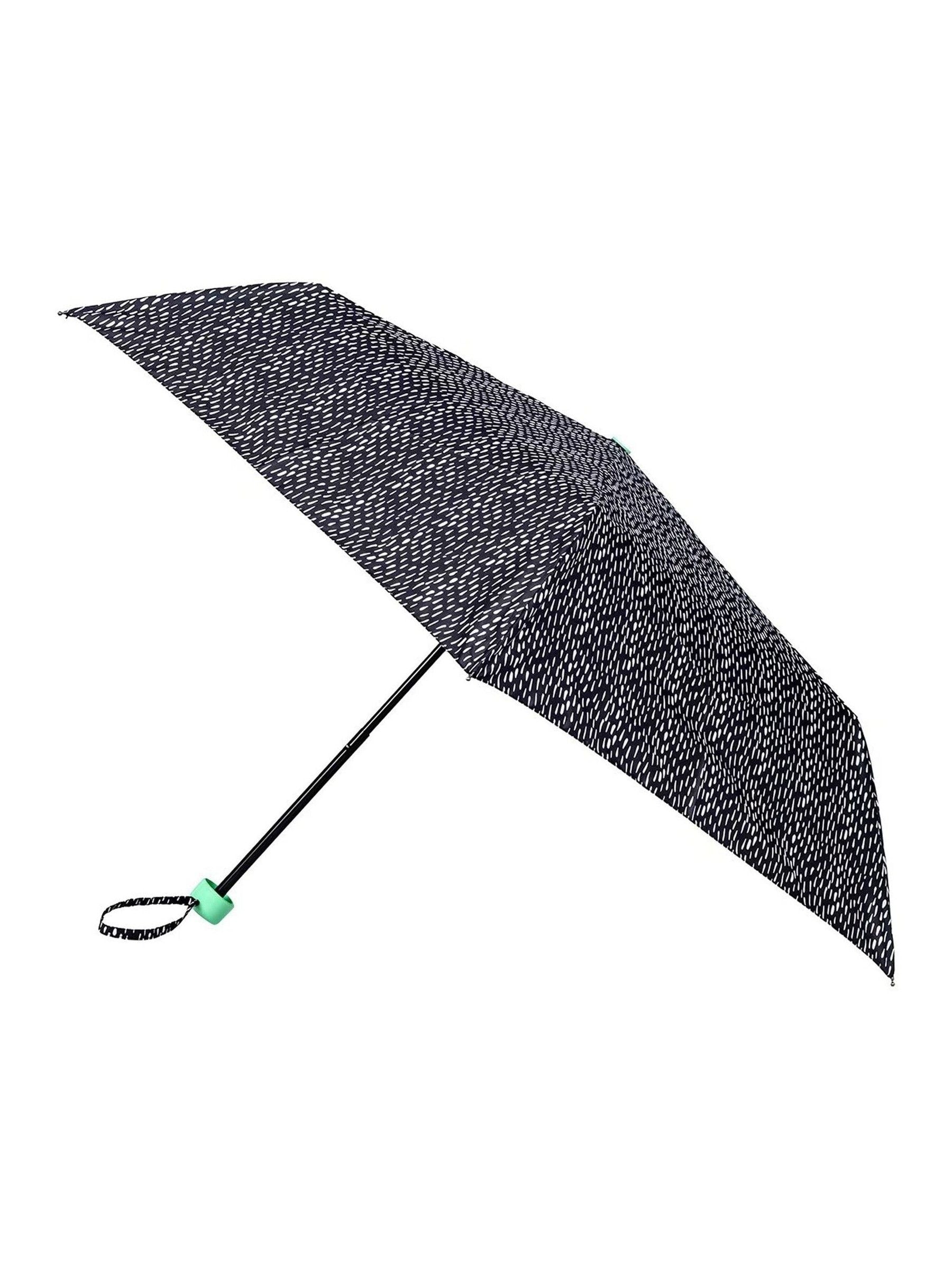 Totes Black Supermini Print Umbrella
