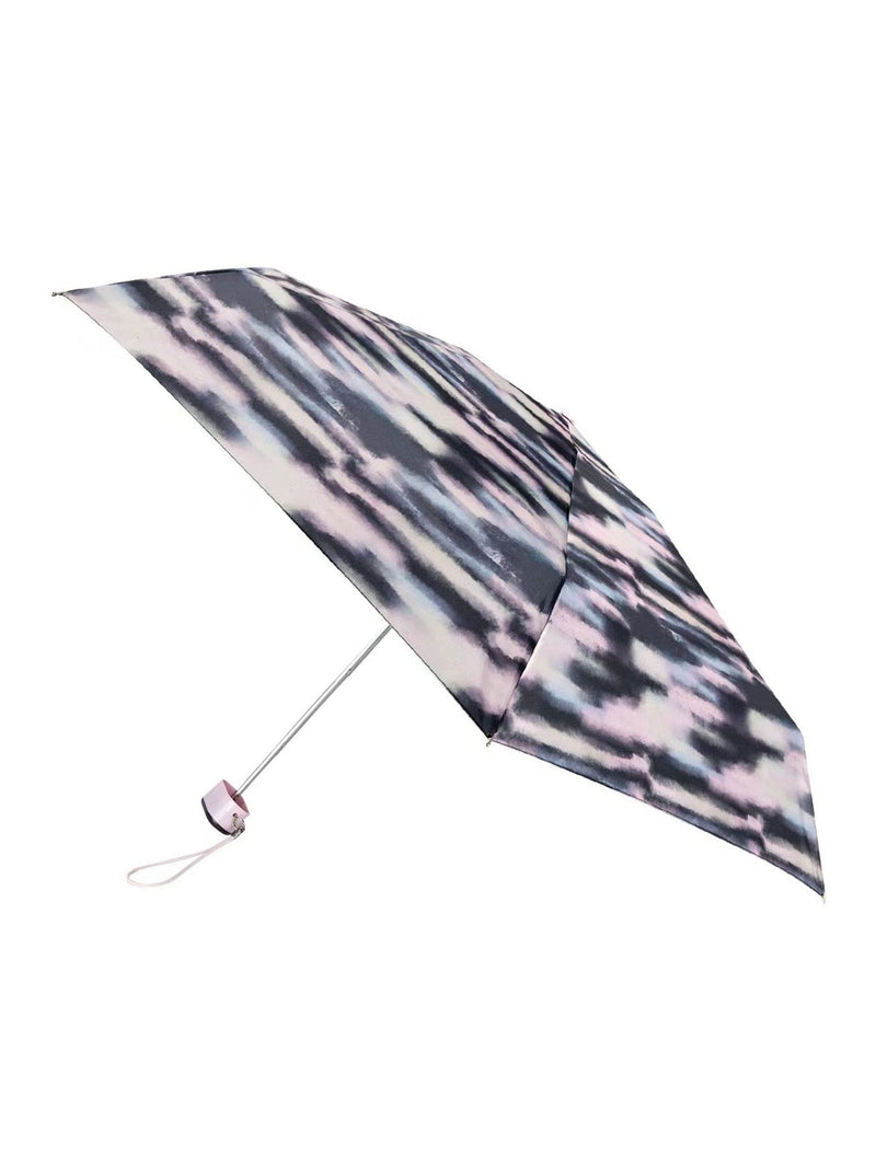 Totes compact flat umbrella clouds print brown (British brand)
