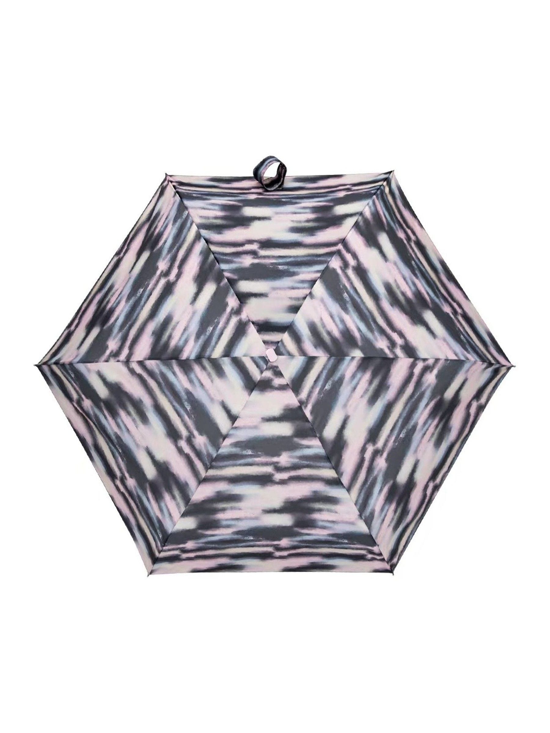 Totes compact flat umbrella clouds print brown (British brand)