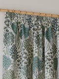 Wylder Ophelia floral jacquard pencil pleat curtains - British product