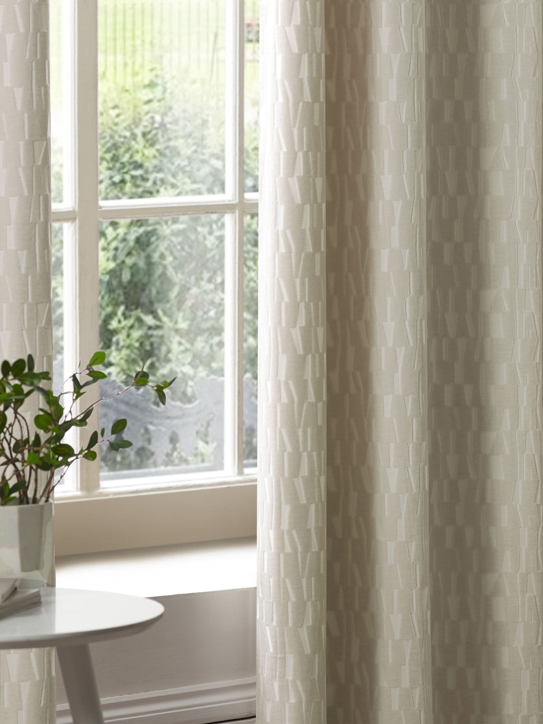 Paoletti Manhattan velvet eyelet curtains, imported from the UK