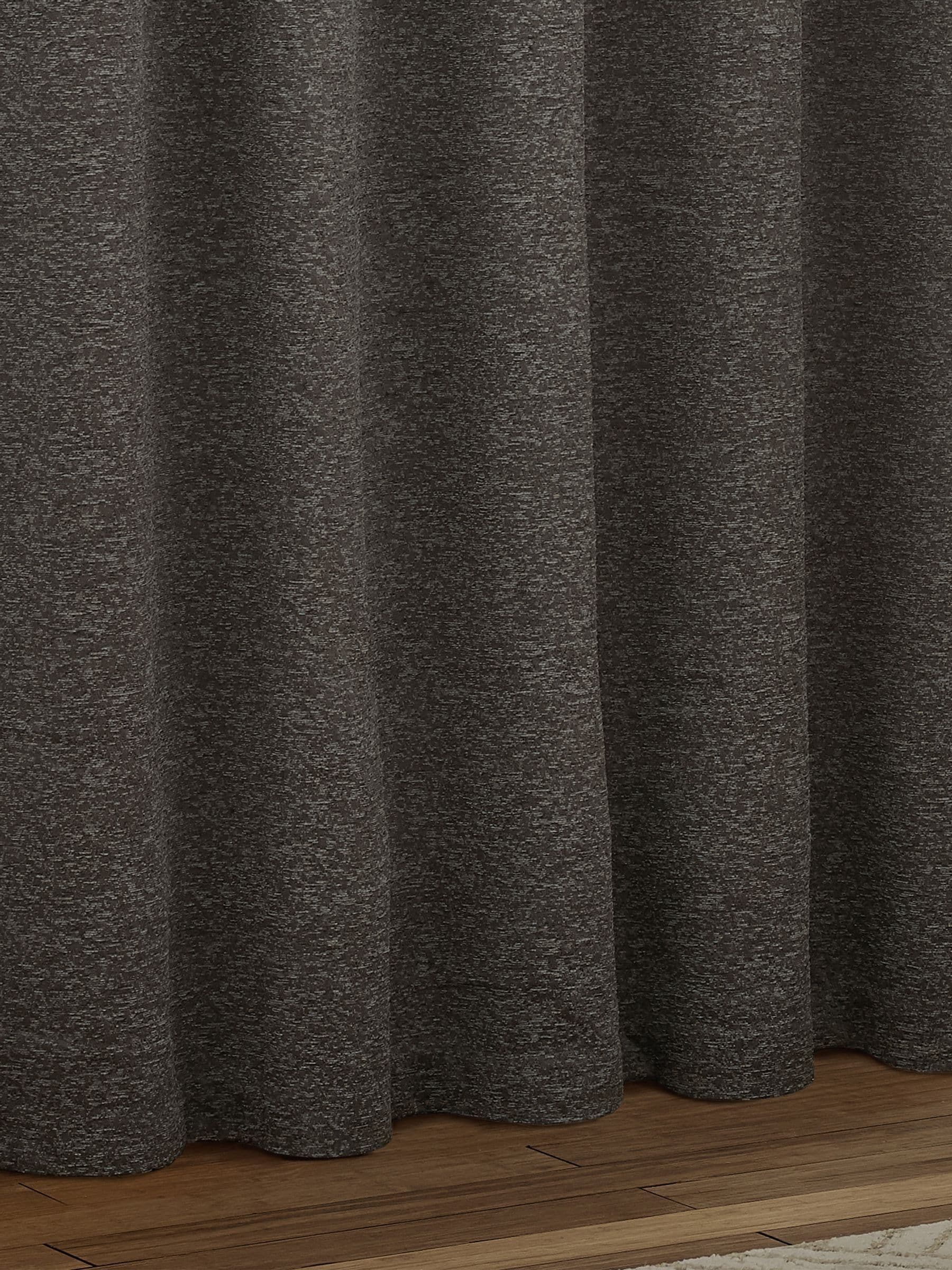 Paoletti Charcoal Grey Galaxy chenille curtains, imported from the UK