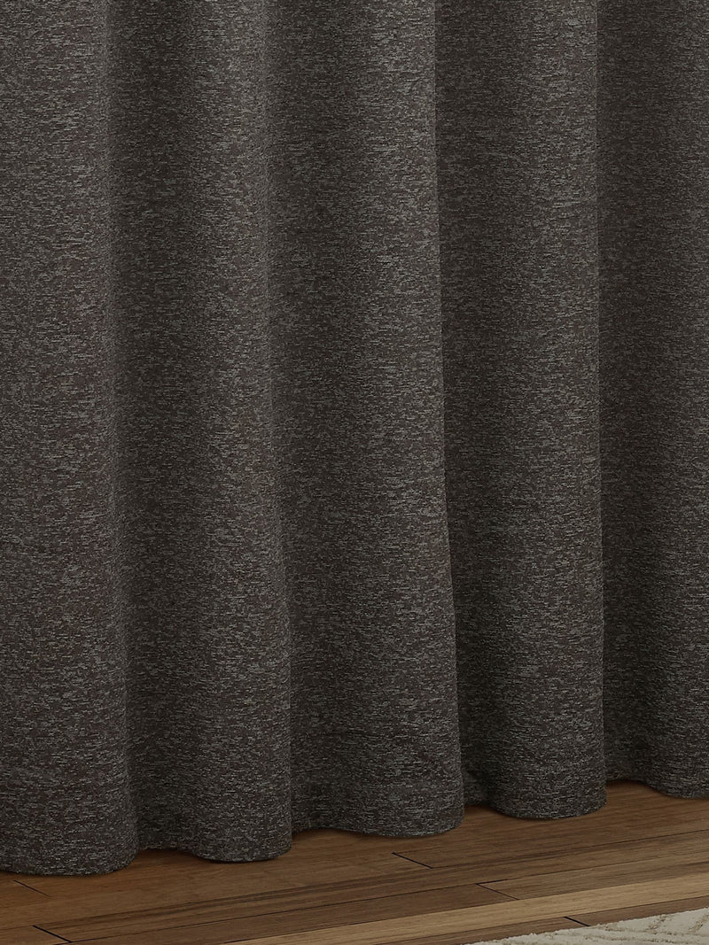 Paoletti Charcoal Grey Galaxy chenille curtains, imported from the UK