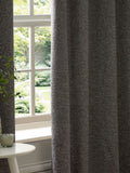 Paoletti Charcoal Grey Galaxy chenille curtains, imported from the UK