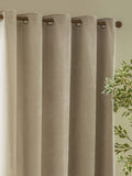 Yard Linen Heavy Chenille Lined Eyelet Curtains