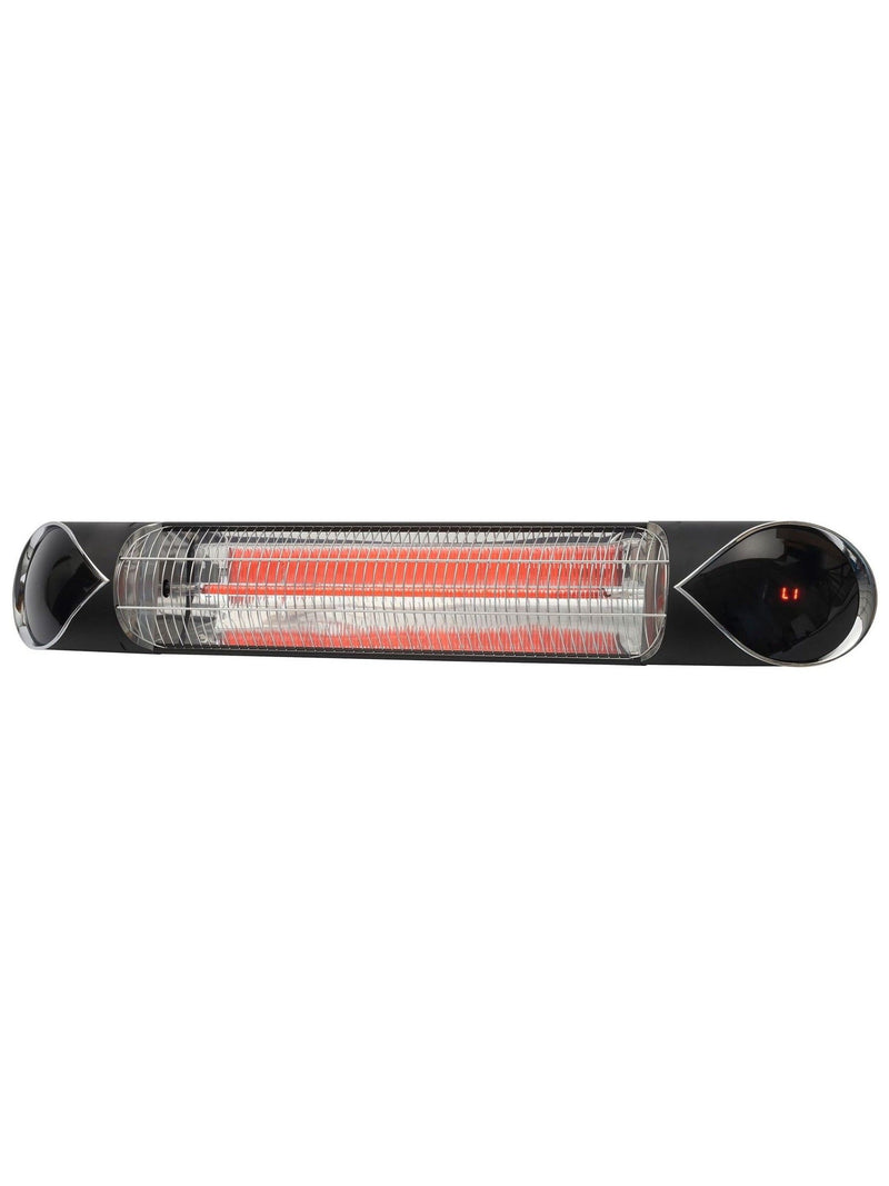 BHS black wall mount patio heater 2KW remote timer (British brand)