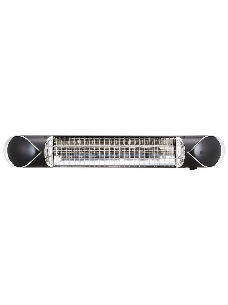 BHS black wall mount patio heater 2KW remote timer (British brand)