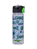 Smiggle Blue Accelerate plastic drink bottle 650ml, imported from the UK
