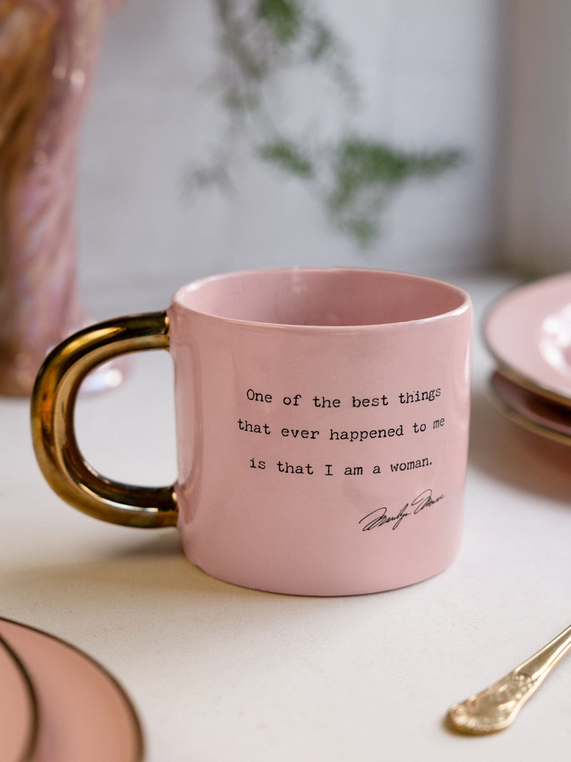 Rockett St George pink Marilyn Monroe mug (British brand)