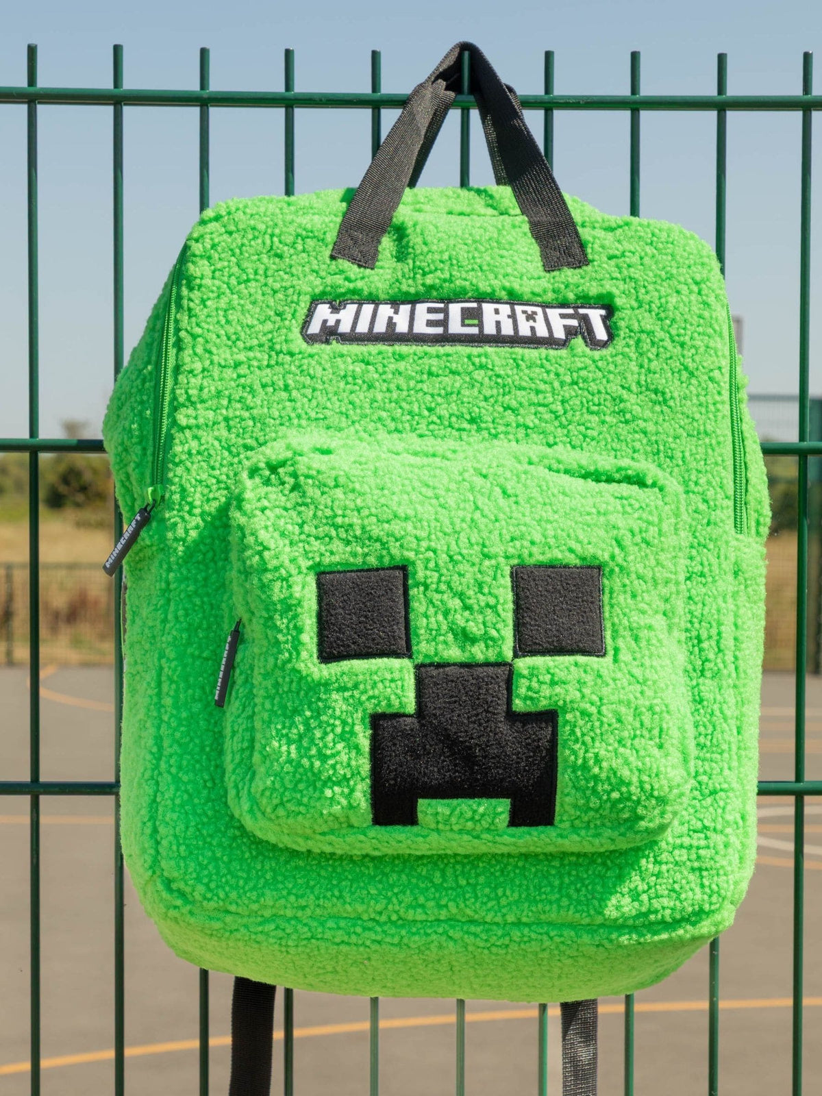 Vanilla Underground green furry backpack, imported from the UK