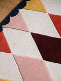 Rockett St George harlequin wool tufted rug (British brand)