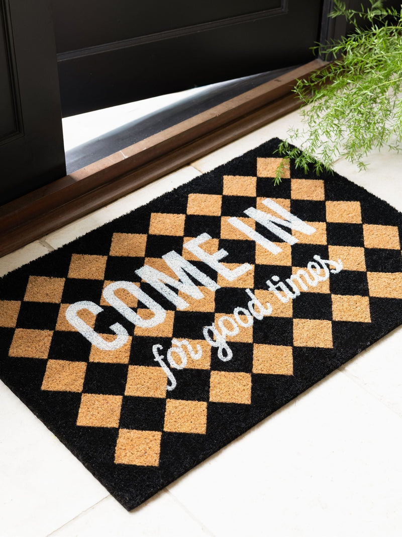 Rockett St George Good Times doormat 100% coir (British brand)