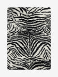 Rockett St George black dirty zebra shaggy berber rug (British brand)