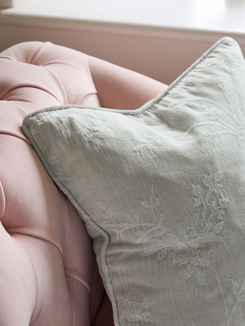 Shabby Chic by Rachel Ashwell green bird chinoiserie cushion 45cm, imported from the UK
