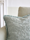 Shabby Chic blue washed dobby cushion 50x50cm, UK version