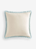 Shabby Chic blue washed dobby cushion 50x50cm, UK version