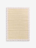 Shabby Chic pink floral border sisal rug, UK version