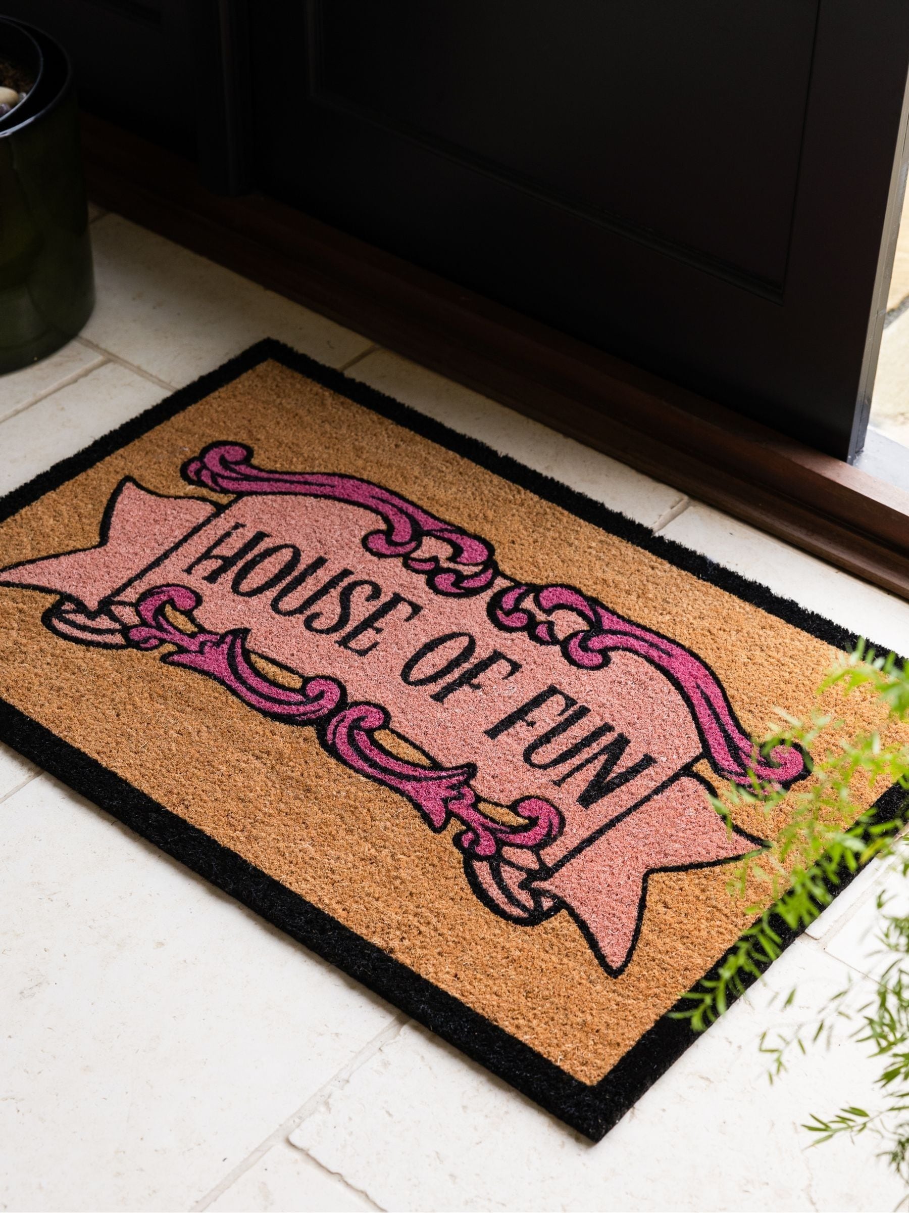 Rockett St George House of Fun Slogan Doormat