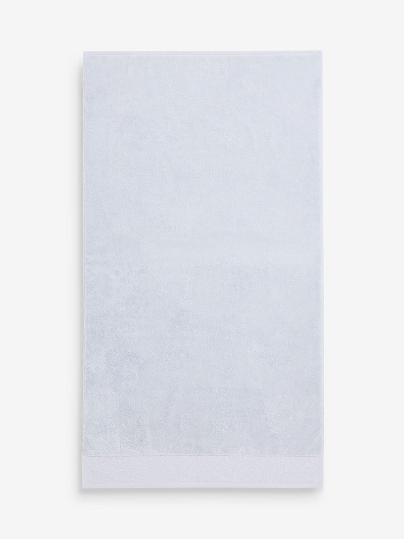 Shabby Chic towel blue floral border (British brand)