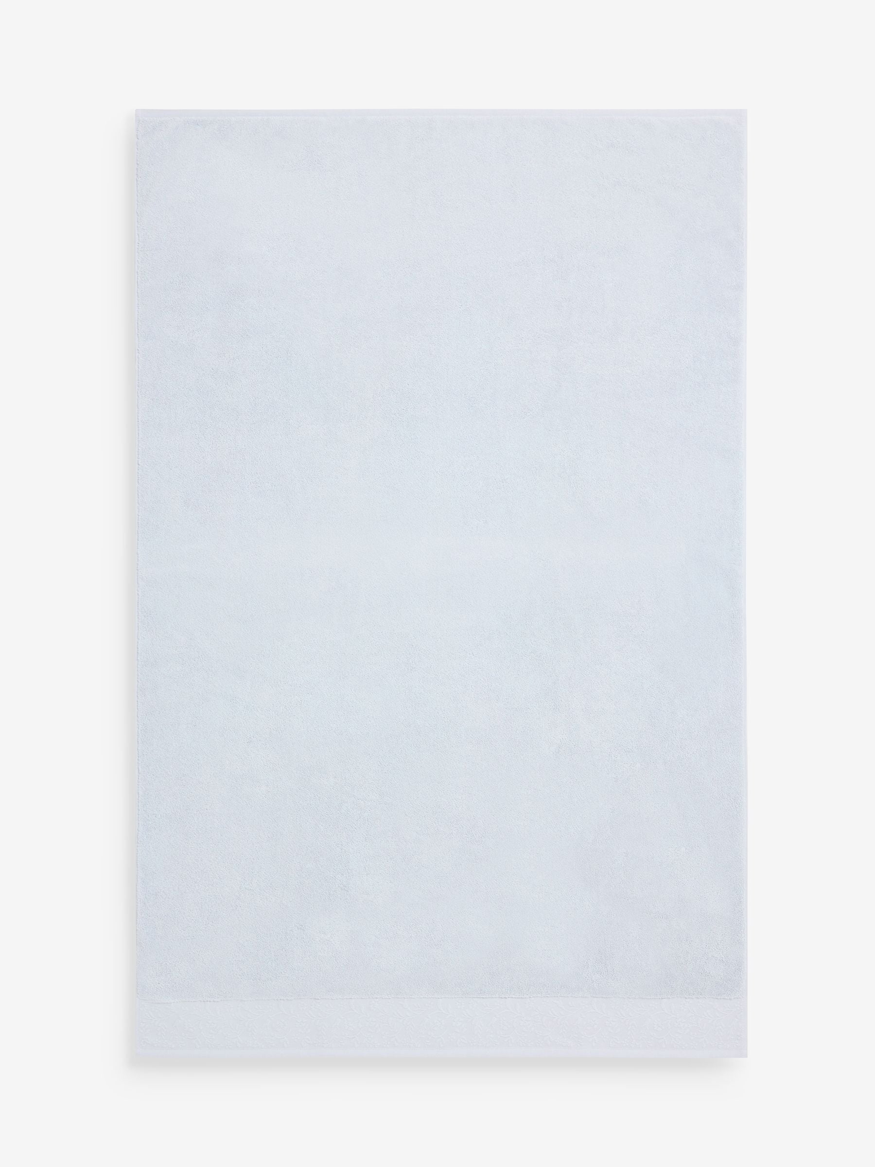 Shabby Chic towel blue floral border (British brand)