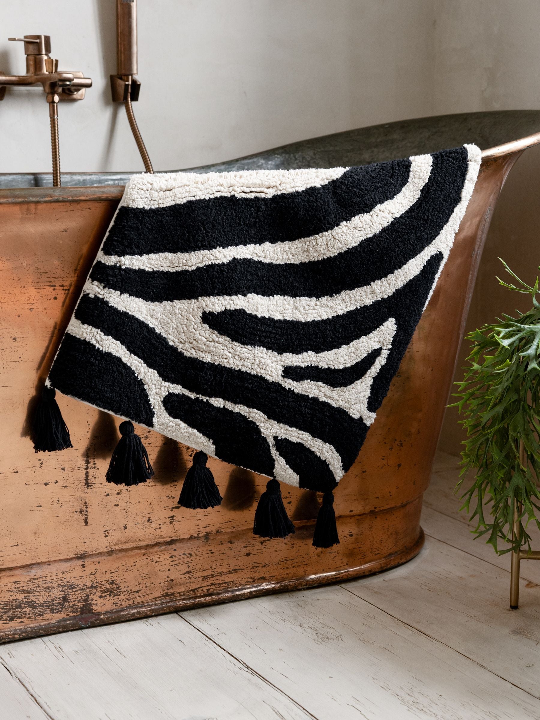 Rockett St George bath mat dirty zebra 50x80cm - British product