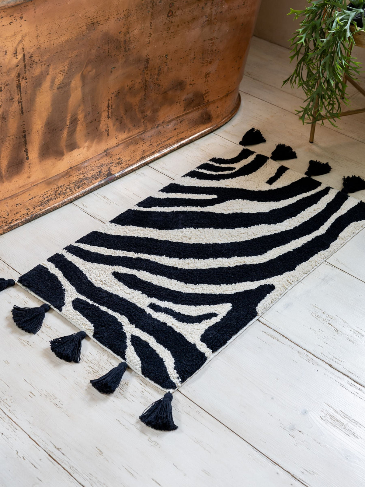 Rockett St George bath mat dirty zebra 50x80cm - British product