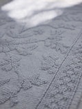 Shabby Chic blue floral jacquard bath mat 50x80cm, imported from the UK