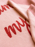 Rockett St George pink Marilyn Monroe quote throw 180x130cm - British product