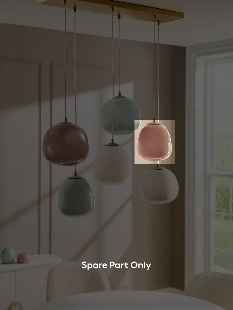 Erielle rose pink glass spare shade for H82393 - British product
