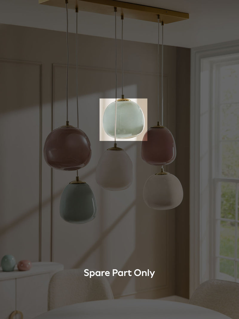 Erielle green linear glass shade for H82393 - British product