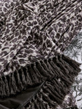 Clarke and Clarke leopard velvet throw 150x120cm, British brand