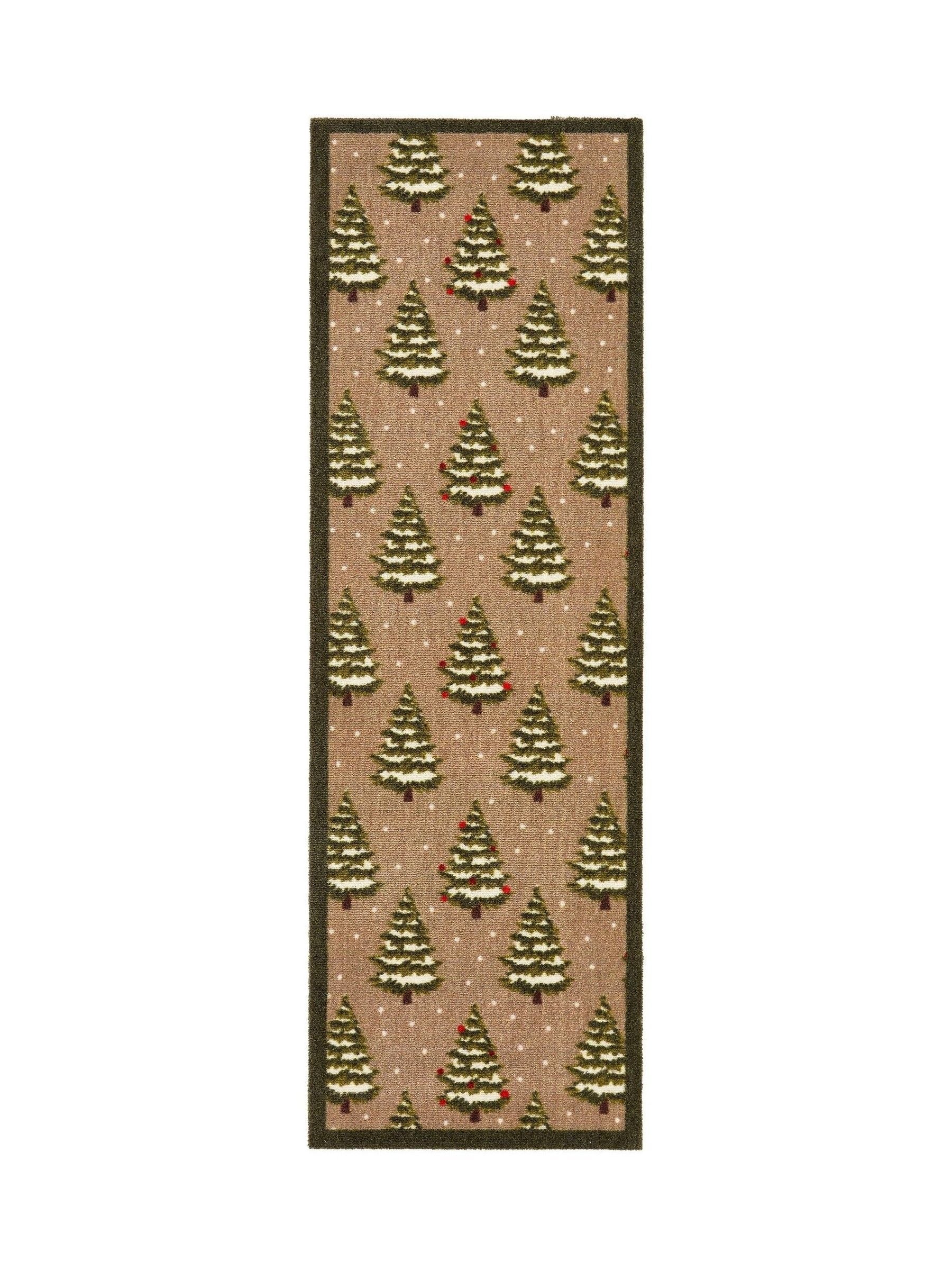 My Mat beige winter trees runner 150cm - UK version