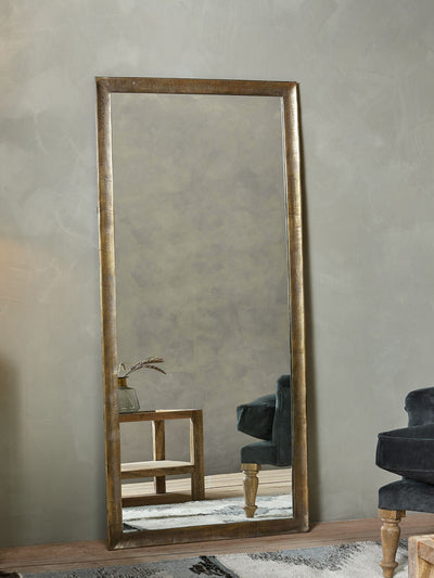 Next Nkuku Brass Yadur Full Length Mirror- Buy online at McGrocer